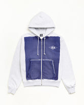 PRINTED PATTERN ZIP HOODIE