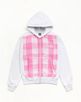 PRINTED PATTERN ZIP HOODIE