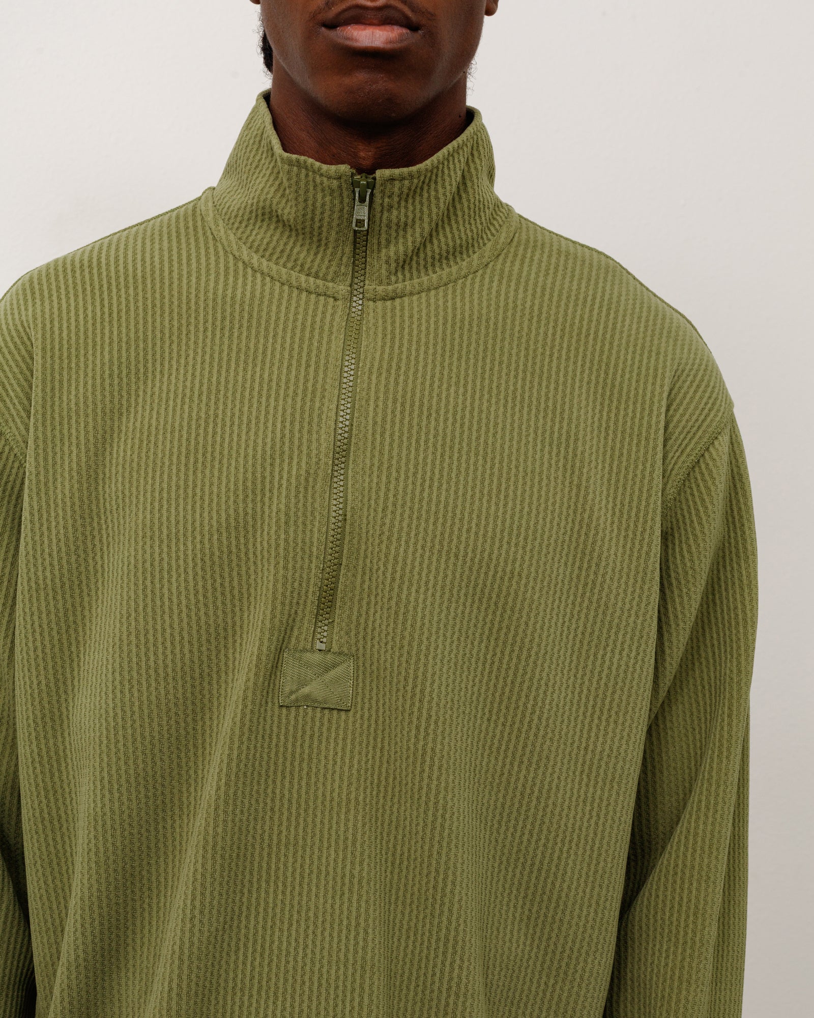 HALF ZIP THERMAL MOCK NECK