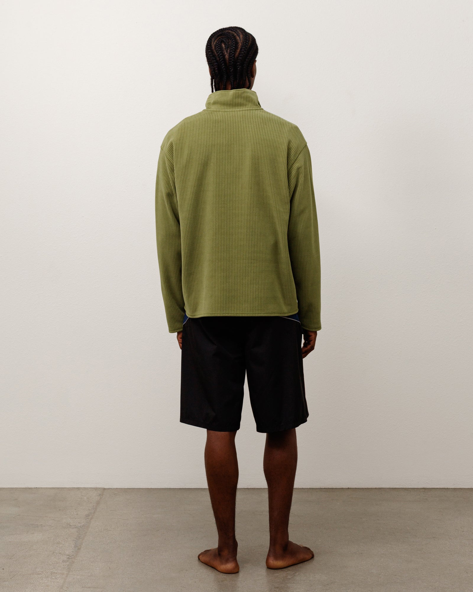 HALF ZIP THERMAL MOCK NECK