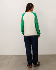 TWO TONE RAGLAN SWEATER