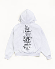 PEACE INCREASED ZIP HOODIE