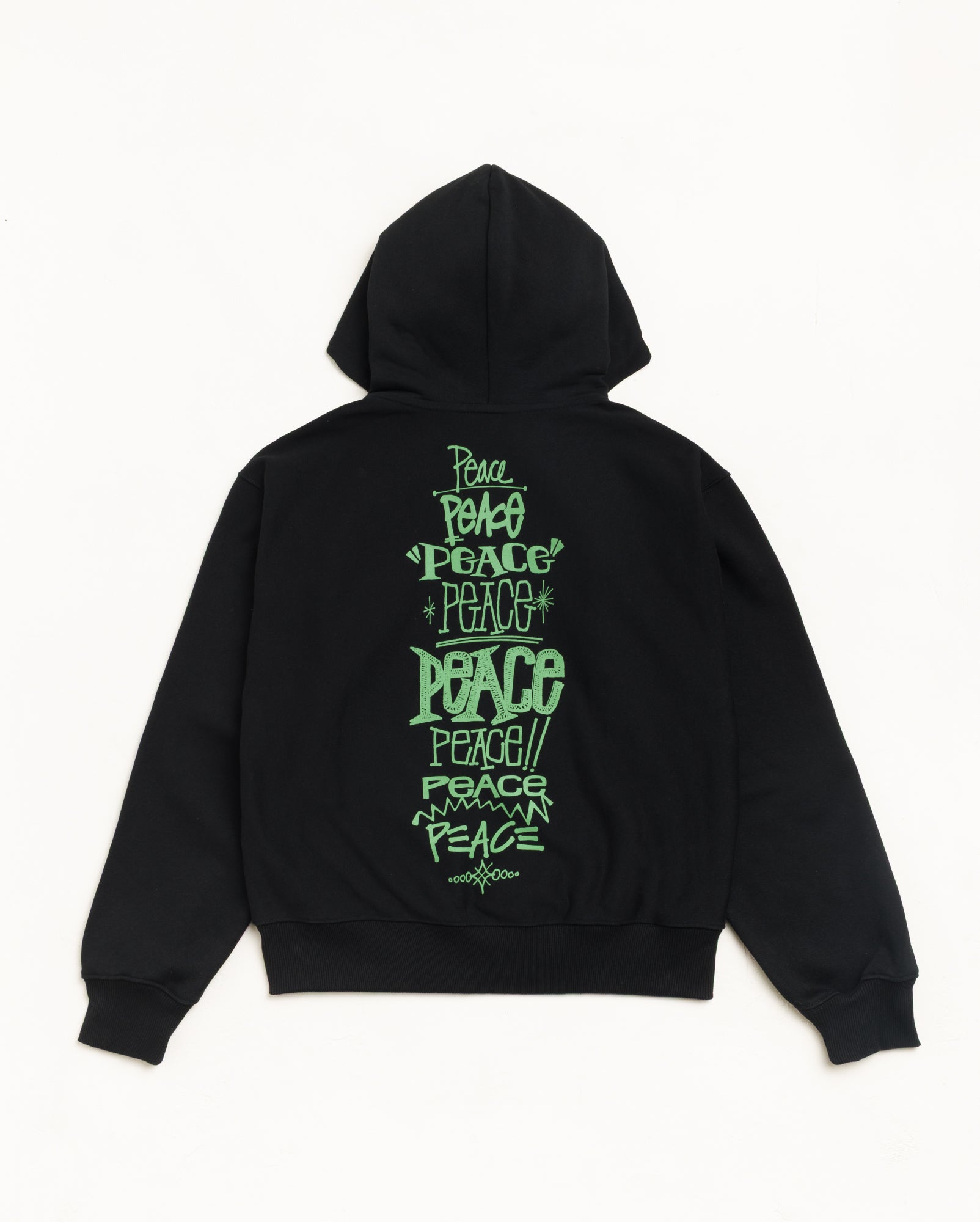 PEACE INCREASED ZIP HOODIE
