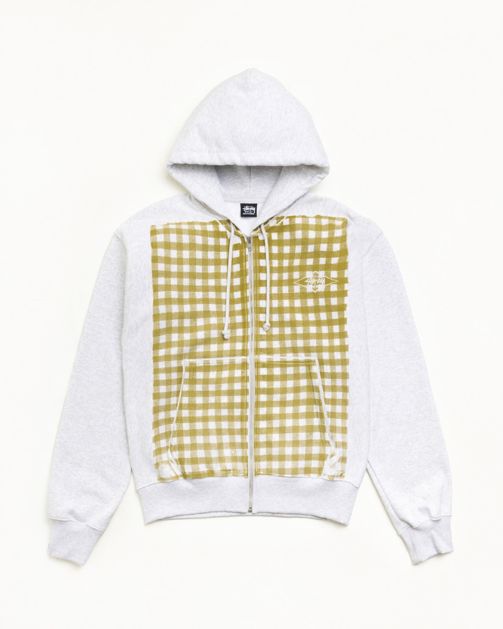 PRINTED PATTERN ZIP HOODIE