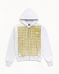 PRINTED PATTERN ZIP HOODIE