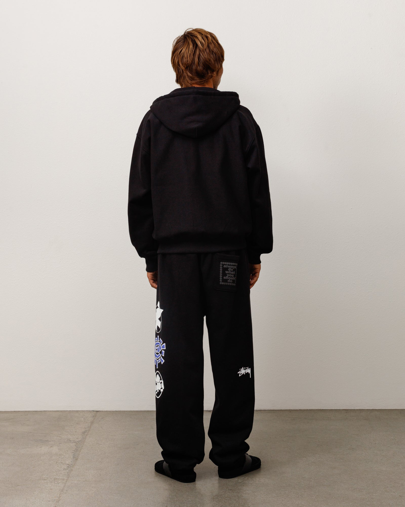 STÜSSY & ALWAYS STACK ZIP HOODIE